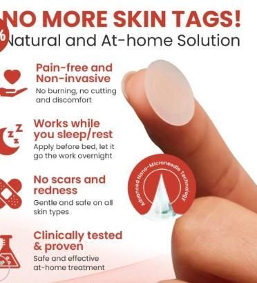 Cura Skin Tag Remover Patch โ Safe, Fast & Painless