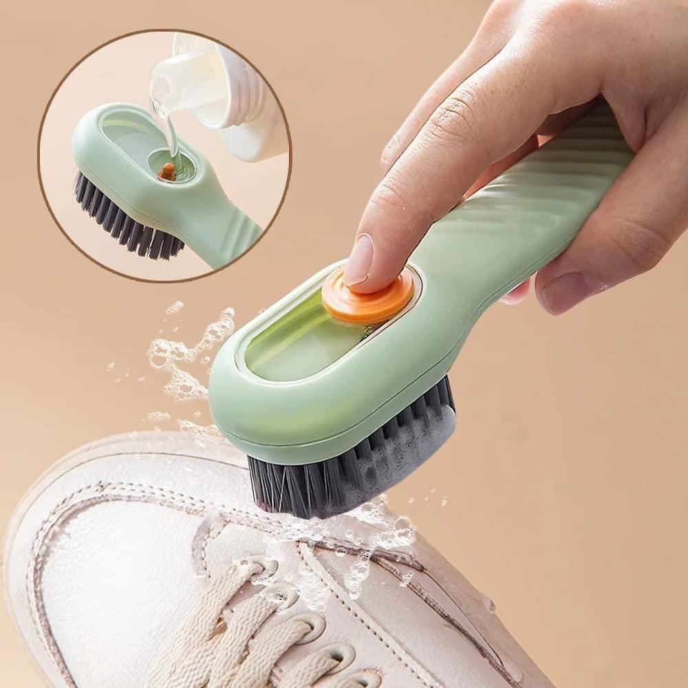 Soap Dispensing Cleaning Brush with Handle