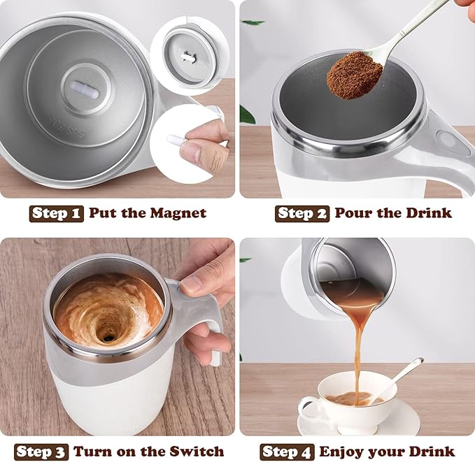 Cura Automatic Self Stirring Coffee Cup